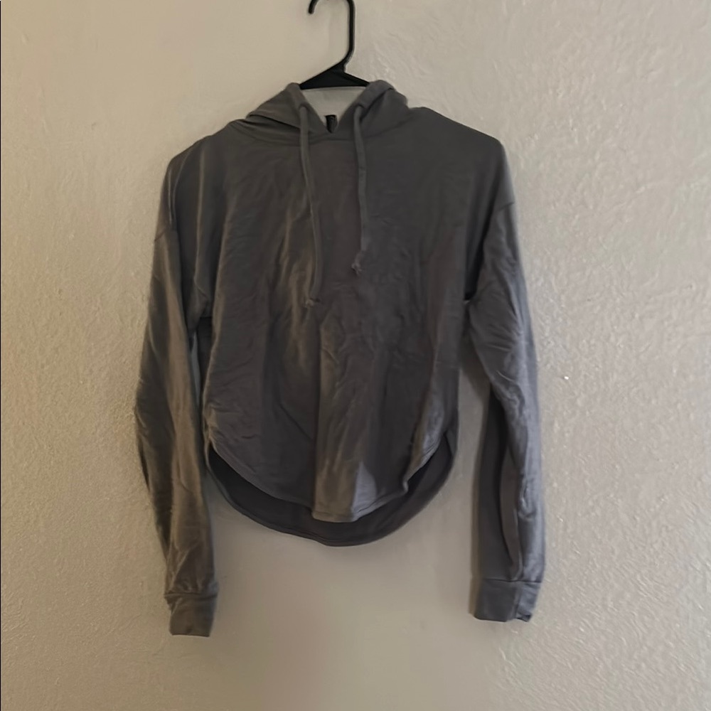 Gray Hooded Sweatshirt